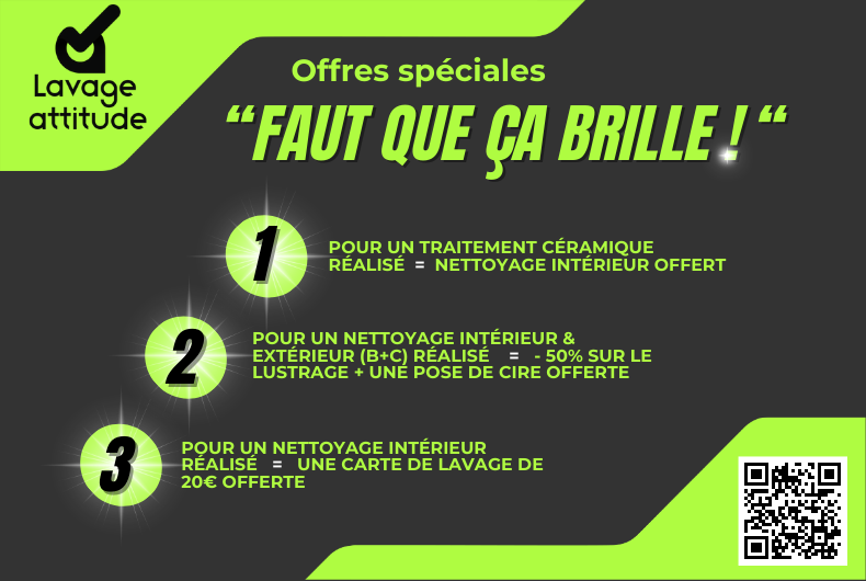 Opération Faut que ça brille - offres spéciales automne Lavage Attitude